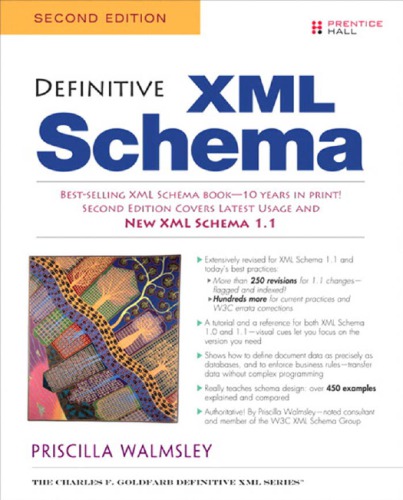 Definitive Xml Schema 2nd Edition Walmsley Priscilla