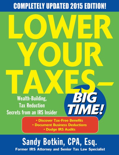 Lower Your Taxes Big Time Botkin Sandy