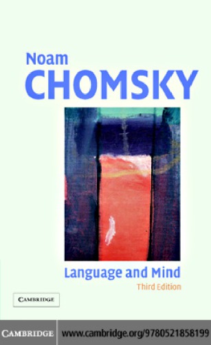 Language And Mind 3rd Ed 7th Print Chomsky Noam