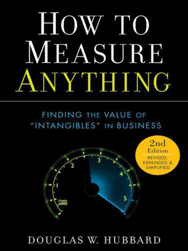 How To Measure Anything Finding The Value Of Intangibles In Business Hubbard