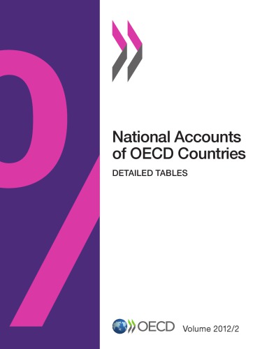 National Accounts Of Oecd Countries Volume 20122 Detailed Tables Coll