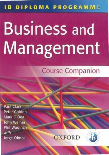 Ib Business And Management Course Companion Paul Clark Peter Golden
