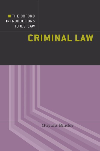 Criminal Law Binder Guyora