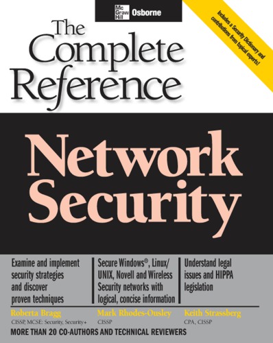 Network Security The Complete Reference Bragg Robertastrassberg