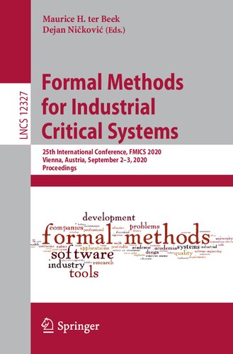 Formal Methods For Industrial Critical Systems Maurice H Ter Beek