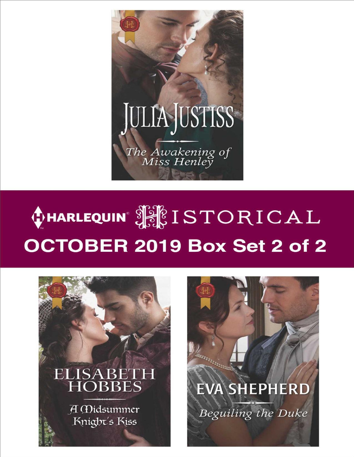 Harlequin Historical October 2019box Set 2 Of 2 Julia Justiss