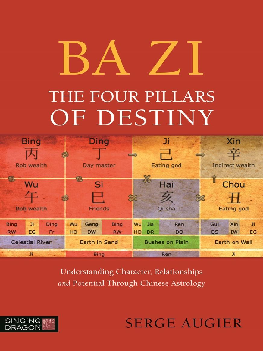 Ba Zi The Four Pillars Of Destiny Understanding Character Relationships And Potential Through Chinese Astrology Serge Augier