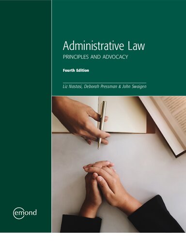 Administrative Law Principles And Advocacy 4th Edition Liz Nastasi