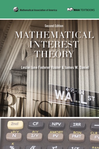 Mathematical Interest Theory 2nd Edition Daniel James Wvaaler