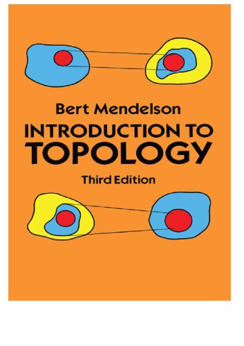 Introduction To Topology Repr 3rd Ed Dover Publicationsmendelson