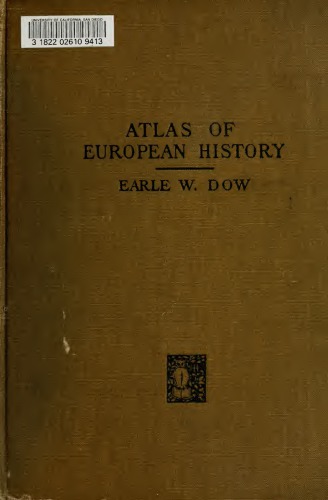 Atlas Of European History Dow Earle Wilbur