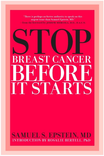 Stop Breast Cancer Before It Starts Epstein Samuel S Md