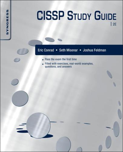 Cissp Study Guide 2nd Ed Feldman Joshua Misenar Seth Conrad Ericseth Misenarjoshua Feldmankevin Riggins