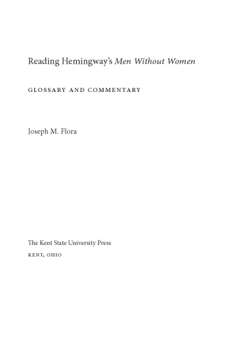 Reading Hemingways Men Without Women Glossary And Commentary Flora
