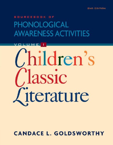 Sourcebook Of Phonological Awareness Activities 2nd Ed Goldsworthy