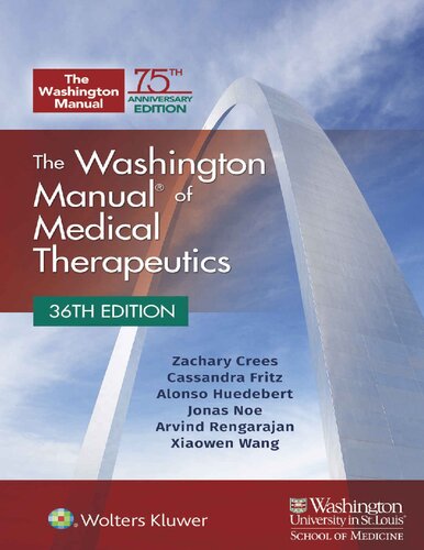 Washington Manual Of Medical Therapeutics 36th Edition 36th Edition Zachary Crees