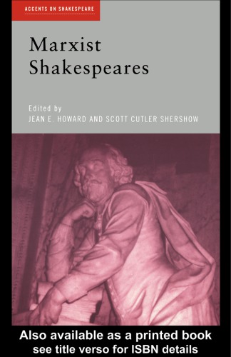 Marxist Shakespeares 1st Ed Jean E Howard Scott Cutler Shershow