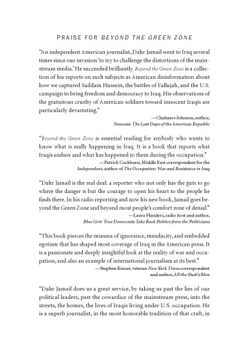 Beyond The Green Zone Dispatches From An Unembedded Journalist In Occupied Iraq Jamail
