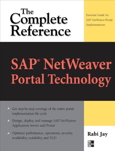 Sap Netweaver Portal Technology The Complete Reference Jay Rabi