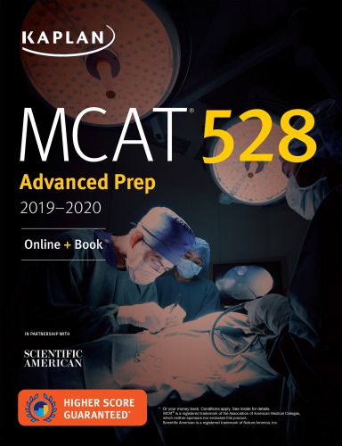 Mcat 528 Advanced Prep 20192020 Online Book Kaplan Test Prep