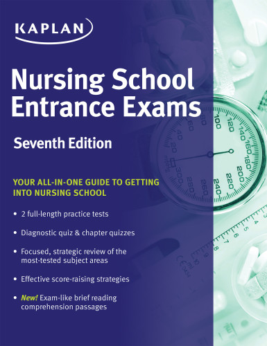 Kaplan Nursing School Entrance Exams Seventh Edition Kaplan Test Prep And Admissions