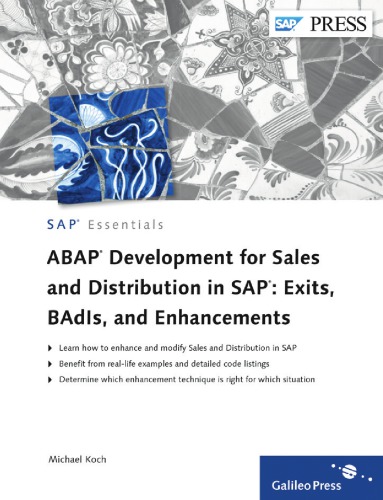 Abap Development For Sales And Distribution In Sap Exits Badis And Koch