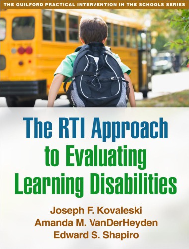 The Rti Approach To Evaluating Learning Disabilities Kovaleski
