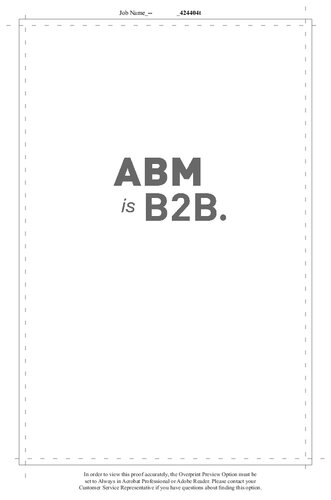 Abm Is B2b Why B2b Marketing And Sales Is Broken And How To Fix It Sangram Vajre