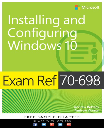 Exam Ref 70698 Installing And Configuring Windows 10 Bettany