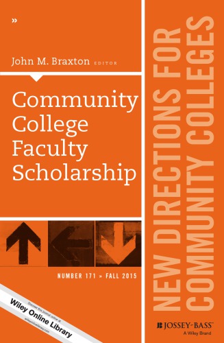 Community College Faculty Scholarship Braxton John M