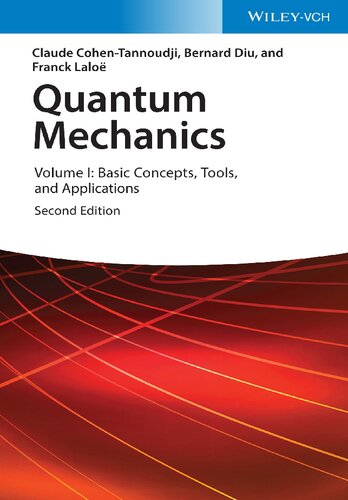 Quantum Mechanics Volume 1 2nd Edition 2nd Claude Cohentannoudji