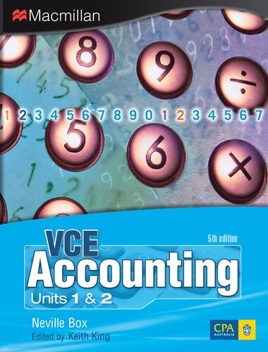Macmillan Vce Accounting Units 1 2 5th Ed 5th Edition Neville Box Keith King