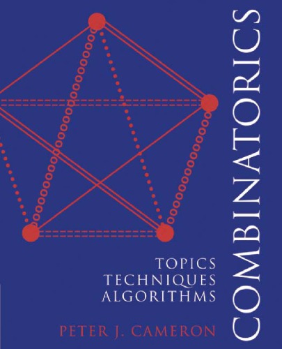 Combinatorics Topics Techniques Algorithms 1 Ed Transferred To Digital Print Nachdr Cameron