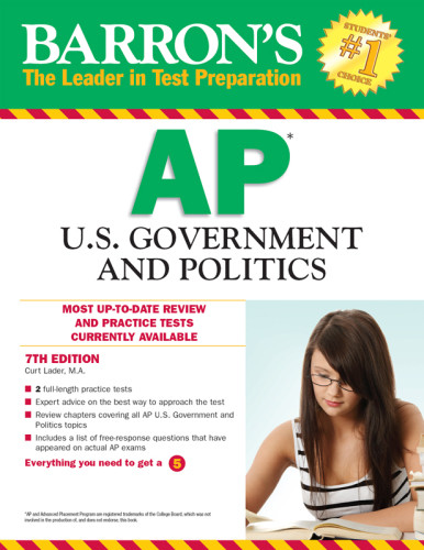 Barrons Ap United States Government Politics 7th Edition Curt Lader