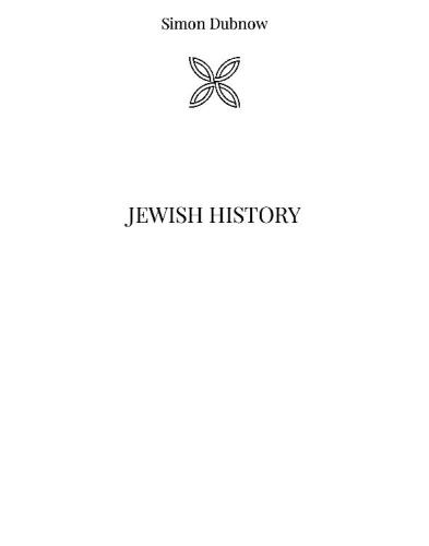 Jewish History Dubnow Simon
