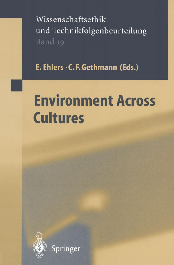 Environment Across Cultures 1st Edition Eckart Ehlers Auth