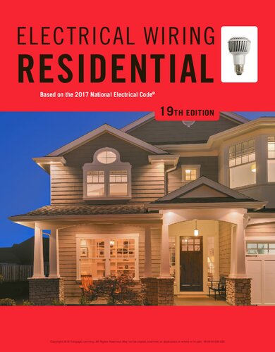 Electrical Wiring Residential 19th Edition Ray C Mullin Phil Simmons
