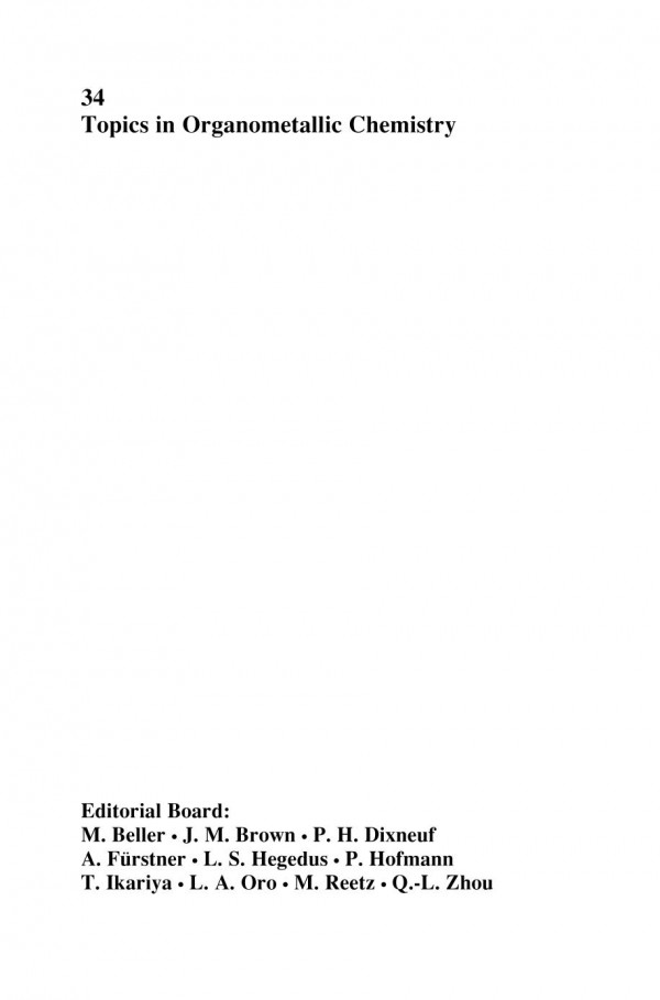 Iridium Catalysis Robert H Crabtree Auth Pher G Andersson Eds