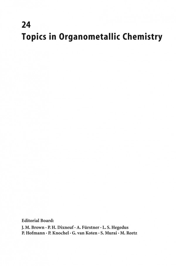 Directed Metallation 1st Edition Fumitoshi Kakiuchi Auth Naoto Chatani Eds