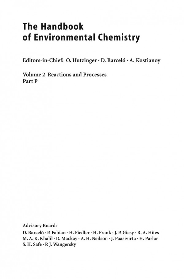 Transformation Products Of Synthetic Chemicals In The Environment 1st Edition Lawrence P Wackett