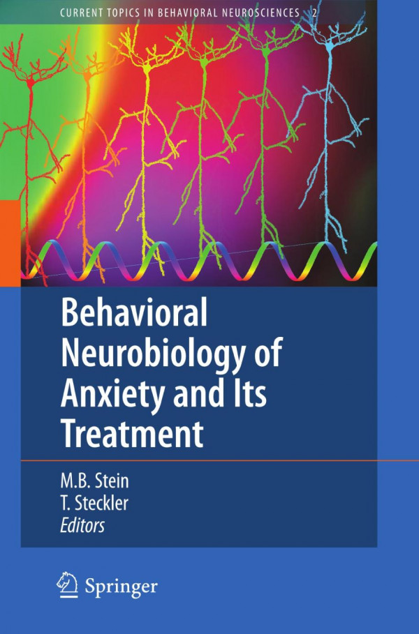 Behavioral Neurobiology Of Anxiety And Its Treatment 1st Edition O Joseph Bienvenu