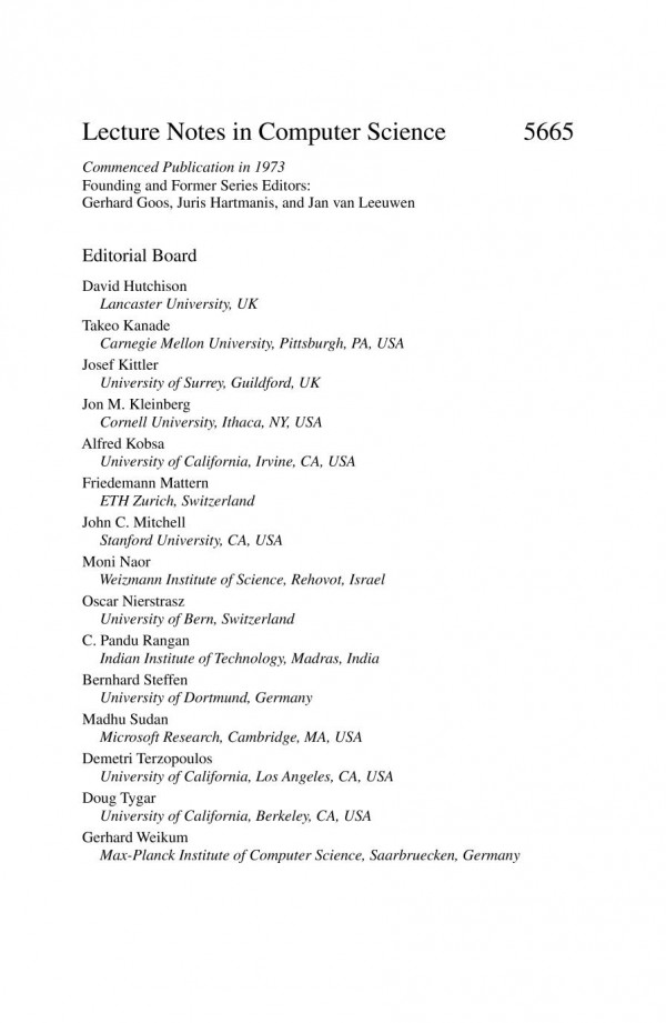 Fast Software Encryption 16th International Workshop Fse 2009 Leuven Belgium February 2225 2009 Revised Selected Papers 1st Edition Jeanphilippe Aumasson