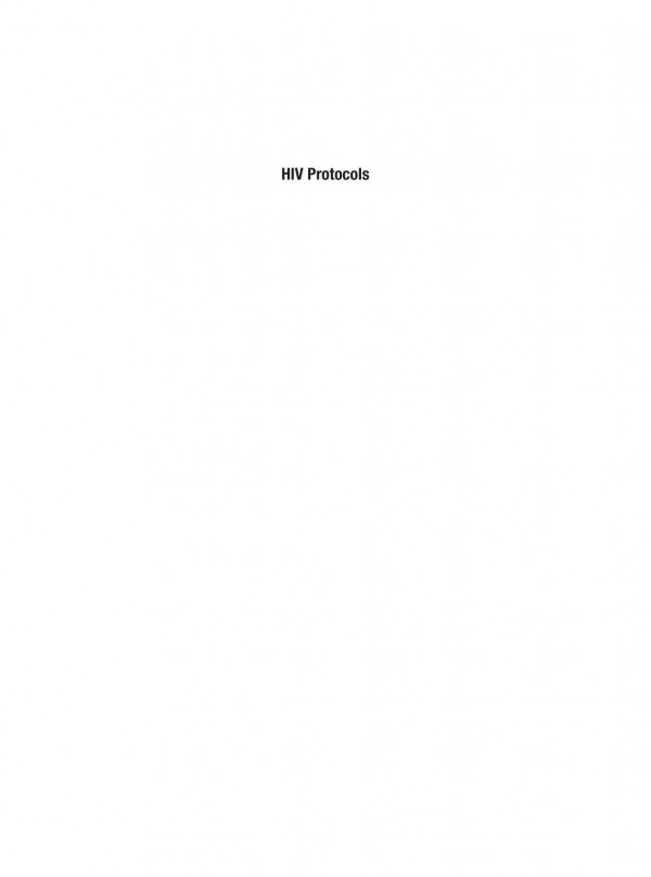 Hiv Protocols 2nd Edition Kimdar Sherefa Kemal Phd Milan Reinis