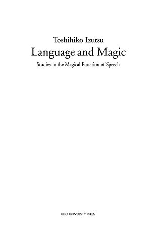 Language And Magic Toshihiko Izutsu