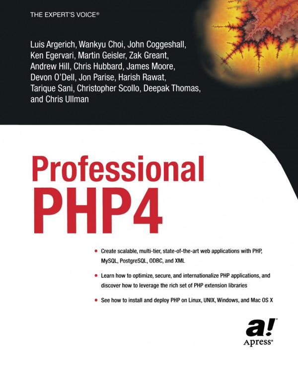 Professional Php4 1st Edition Luis Argerich Wankyu Choi John Coggeshall