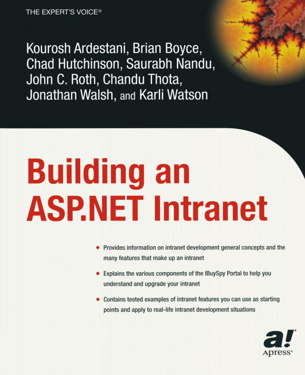 Building An Aspnet Intranet 1st Edition Kourosh Ardestani Brian Boyce