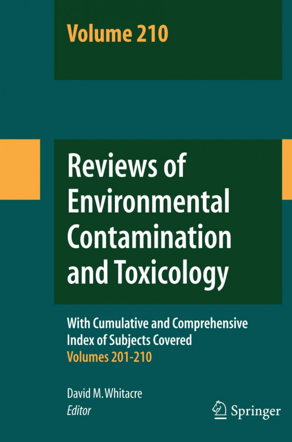 Reviews Of Environmental Contamination And Toxicology Volume 210 1st Edition Monalisa Mohanty