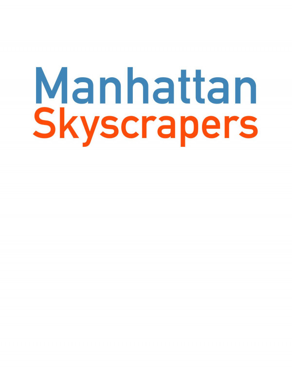 Manhattan Skyscrapers Eric P Nash Auth
