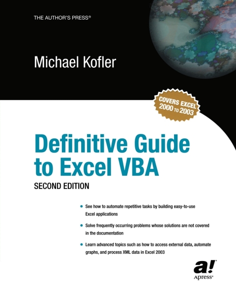 Definitive Guide To Excel Vba 2nd Edition Michael Kofler Auth