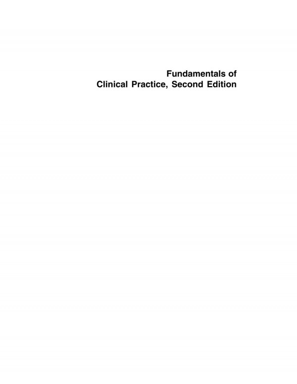 Fundamentals Of Clinical Practice Roger A Rosenblatt Auth